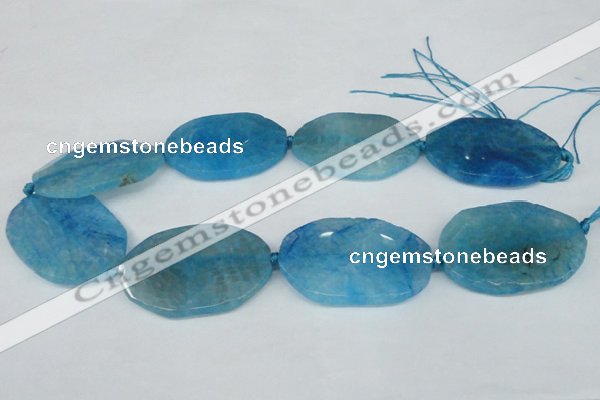 CNG1214 15.5 inches 25*40mm - 30*45mm freeform agate beads