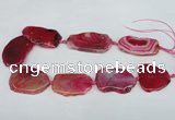 CNG1218 15.5 inches 25*35mm - 35*45mm freeform agate beads