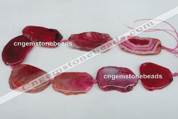 CNG1218 15.5 inches 25*35mm - 35*45mm freeform agate beads