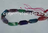 CNG1225 15.5 inches 18*30mm - 20*45mm freeform agate beads