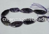 CNG1227 15.5 inches 20*40mm - 25*50mm freeform amethyst beads