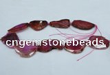 CNG1231 15.5 inches 25*35mm - 35*45mm freeform agate beads