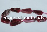 CNG1232 15.5 inches 25*40mm - 32*55mm freeform agate beads