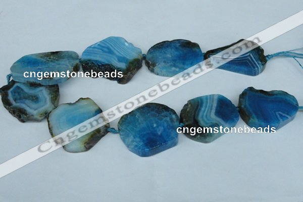 CNG1241 15.5 inches 30*40mm - 40*50mm freeform agate beads