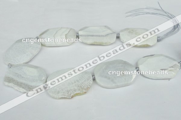 CNG1242 15.5 inches 30*40mm - 40*50mm freeform agate beads