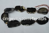 CNG1248 15.5 inches 30*40mm - 40*50mm freeform agate beads