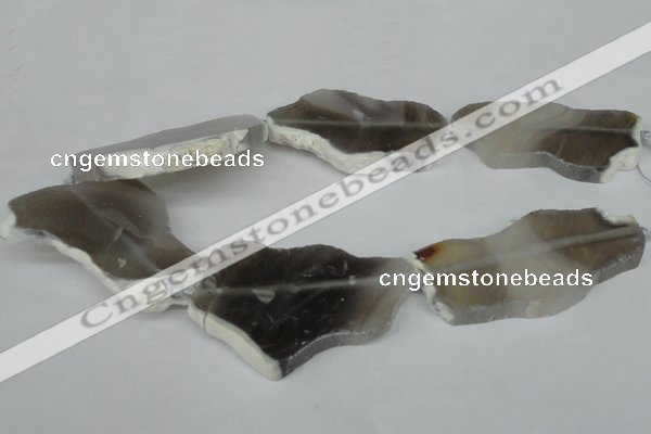 CNG1251 15.5 inches 30*50mm - 40*60mm freeform agate beads