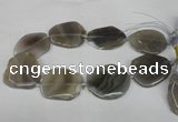 CNG1253 15.5 inches 30*40mm - 45*50mm freeform agate beads