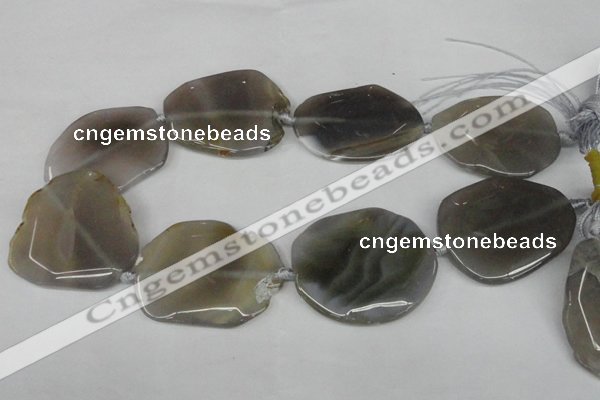 CNG1253 15.5 inches 30*40mm - 45*50mm freeform agate beads