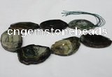 CNG1255 15.5 inches 35*45mm - 40*60mm freeform agate beads