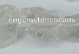 CNG1307 15.5 inches 20*25mm – 25*35mm nuggets white crystal beads