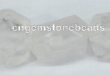 CNG1309 15*20mm – 25*30mm faceted nuggets rose quartz beads