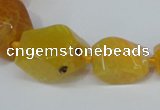 CNG1355 15.5 inches 8*10mm - 20*25mm faceted nuggets agate beads