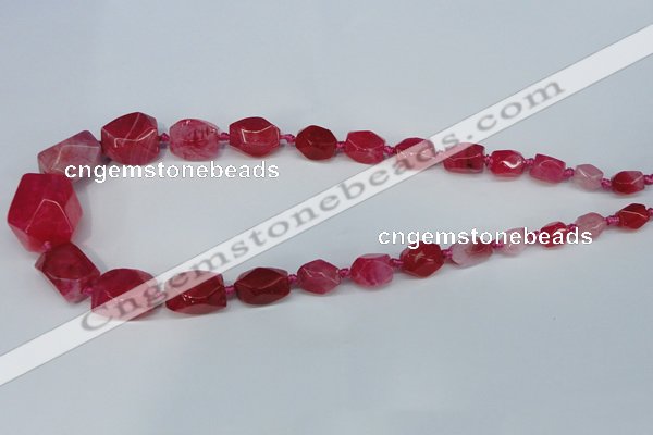 CNG1356 15.5 inches 8*10mm - 20*25mm faceted nuggets agate beads