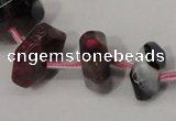 CNG1376 15.5 inches 8*14mm - 10*30mm faceted nuggets agate beads