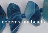 CNG1396 15.5 inches 15*25mm - 20*40mm wand agate gemstone beads