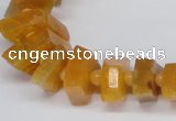 CNG1400 15.5 inches 10*15mm - 12*22mm nuggets agate gemstone beads