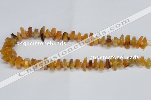 CNG1400 15.5 inches 10*15mm - 12*22mm nuggets agate gemstone beads