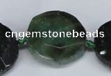 CNG1407 15.5 inches 20*25mm - 30*35mm faceted freeform agate beads