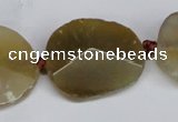 CNG1408 15.5 inches 20*25mm - 30*35mm faceted freeform agate beads