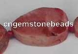 CNG1417 15.5 inches 25*35mm - 30*40mm freeform agate beads