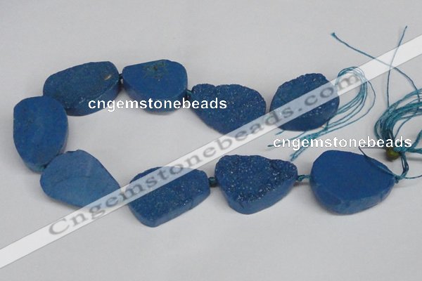 CNG1421 15.5 inches 25*35mm - 30*40mm freeform agate beads