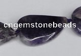 CNG1425 15.5 inches 22*30mm - 25*35mm freeform amethyst beads