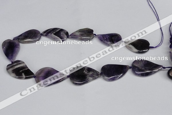 CNG1425 15.5 inches 22*30mm - 25*35mm freeform amethyst beads