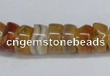 CNG1440 15.5 inches 6*12mm - 10*12mm nuggets agate gemstone beads