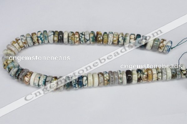 CNG1444 15.5 inches 6*15mm - 8*15mm nuggets agate gemstone beads