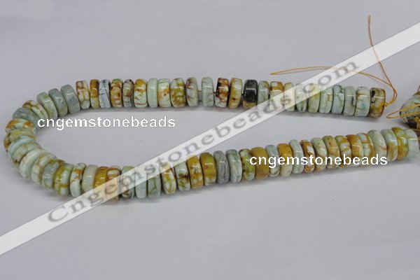 CNG1445 15.5 inches 6*15mm - 8*15mm nuggets agate gemstone beads