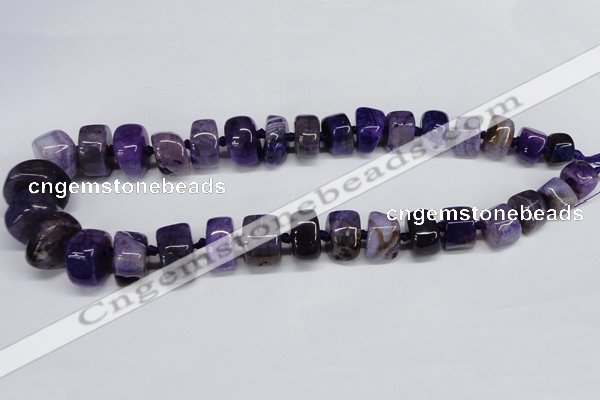 CNG1449 15.5 inches 10*14mm - 12*20mm nuggets agate gemstone beads