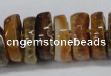 CNG1456 15.5 inches 8*25mm - 12*25mm nuggets agate gemstone beads