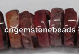 CNG1460 15.5 inches 10*30mm - 12*30mm nuggets agate gemstone beads
