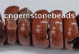 CNG1462 15.5 inches 11*30mm - 13*30mm nuggets agate gemstone beads