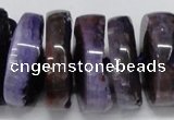 CNG1465 15.5 inches 12*35mm nuggets agate gemstone beads