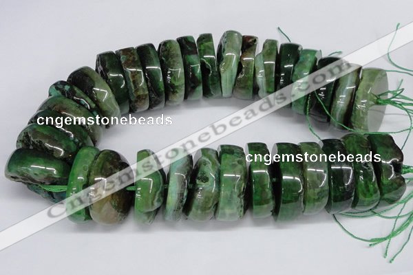 CNG1466 15.5 inches 12*35mm nuggets agate gemstone beads