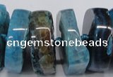 CNG1467 15.5 inches 12*35mm nuggets agate gemstone beads