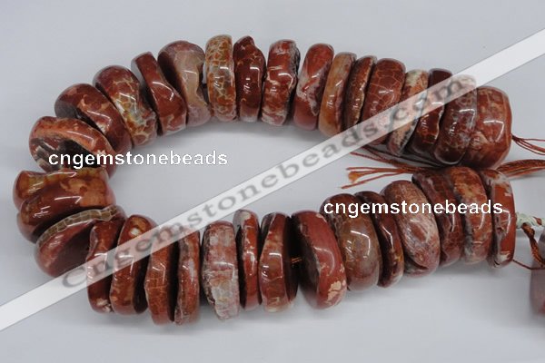 CNG1468 15.5 inches 12*35mm nuggets agate gemstone beads