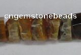 CNG1477 15.5 inches 8*15mm - 12*15mm nuggets agate gemstone beads