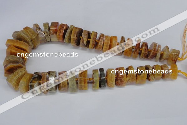 CNG1486 15.5 inches 10*15mm - 12*25mm nuggets agate gemstone beads