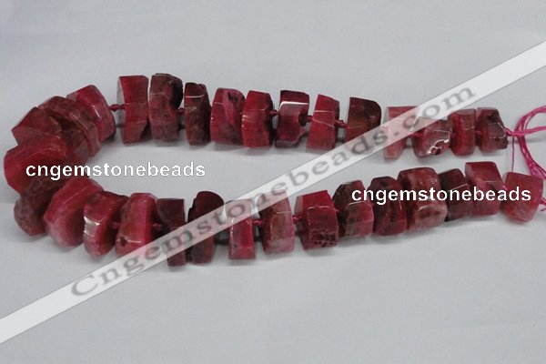 CNG1487 15.5 inches 10*15mm - 12*25mm nuggets agate gemstone beads