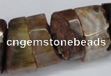 CNG1488 15.5 inches 10*30mm - 15*30mm nuggets agate gemstone beads