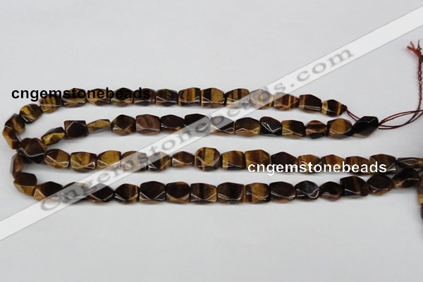 CNG15 15.5 inches 10*12mm faceted nuggets yellow tiger eye beads