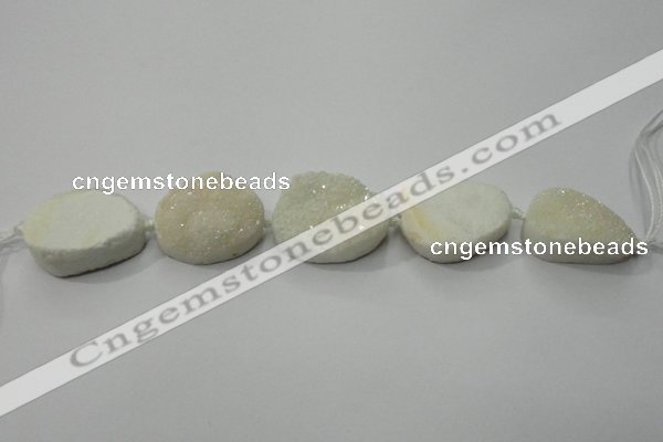 CNG1510 8 inches 20*30mm - 25*35mm freeform agate beads