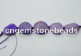 CNG1512 8 inches 20*30mm - 25*35mm freeform agate beads