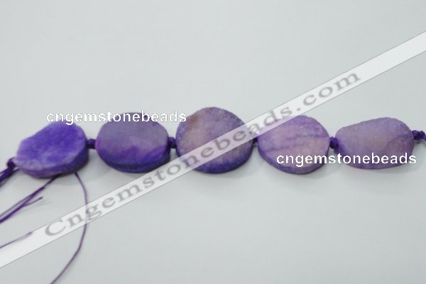 CNG1512 8 inches 20*30mm - 25*35mm freeform agate beads