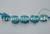 CNG1514 8 inches 20*30mm - 25*35mm freeform agate beads