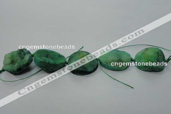 CNG1515 8 inches 20*30mm - 25*35mm freeform agate beads