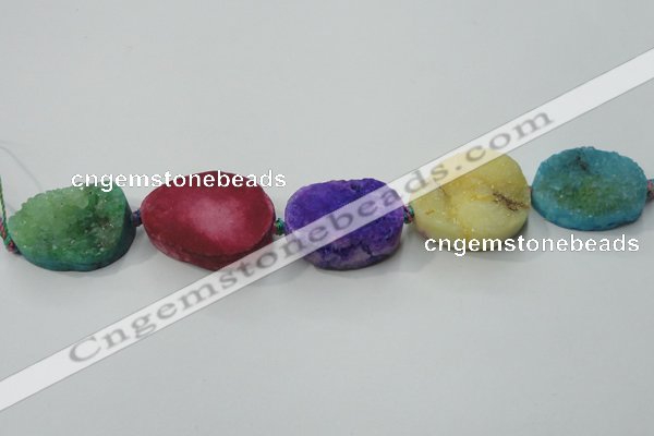 CNG1516 8 inches 20*30mm - 25*35mm freeform agate beads